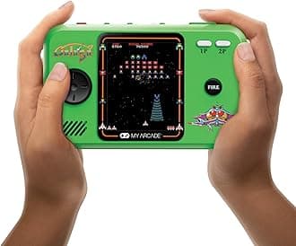 My Arcade Galaga/Galaxian Pocket Player Pro: Portable Video Game Console with 2 Games, Retro Gifts, 2.75" Color Display