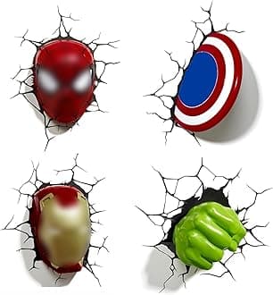 Superhero Wall Stickers for Kids 3D Superheroes Wall Sticker