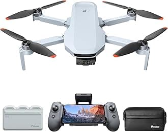 ATOM 2 Drone with Camera for Adults 4K Video, 8K Photo, Under 249g, 3-Axis Gimbal, 10KM Transmission, AI Track, Vertical Shooting, AI Night Shot, QuickShots, Fly More Combo (96-Min Flight)
