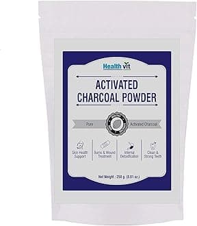 Healthvit Activated Charcoal Powder - 250gm (Pack of 2)