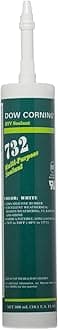Dow Corning 732 Multi-Purpose Silicone Sealant - White, 10.1 Ounce