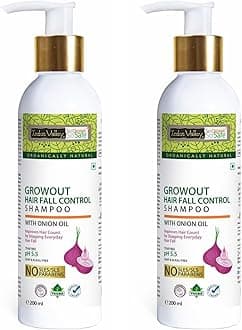 INDUS VALLEY Bio Organic Growout Shampoo for Hair Growth and Hairfall Control Paraben and Sulphate Free shampoo for Men & Women Pack of 2 (200g x 200g)
