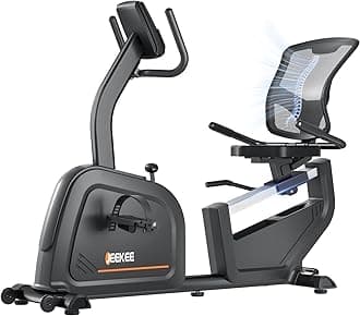 Recumbent Exercise Bike for Seniors,Stationary Bikes for Home, 400LB Capacity & 16 Levels Magnetic Resistance, Heart Rate Handle