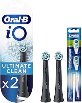 Oral B IO Electric toothbrush replacement brush heads & Oral B CrossAction Power Toothbrush Replacement Head (Soft)