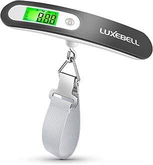Digital Luggage Scale Vacation Travel Essentials Accessories Gifts for Traveler Portable Suitcase Handheld Weight Scale 110 lbs Hanging Baggage Travel Must Haves