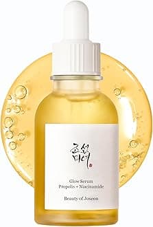 Glow Serum Propolis and Niacinamide Hydrating Facial Soothing Moisturizer for Irritated Uneven Skin Tone, Korean Skin Care, 60ml, 2 Fl.Oz