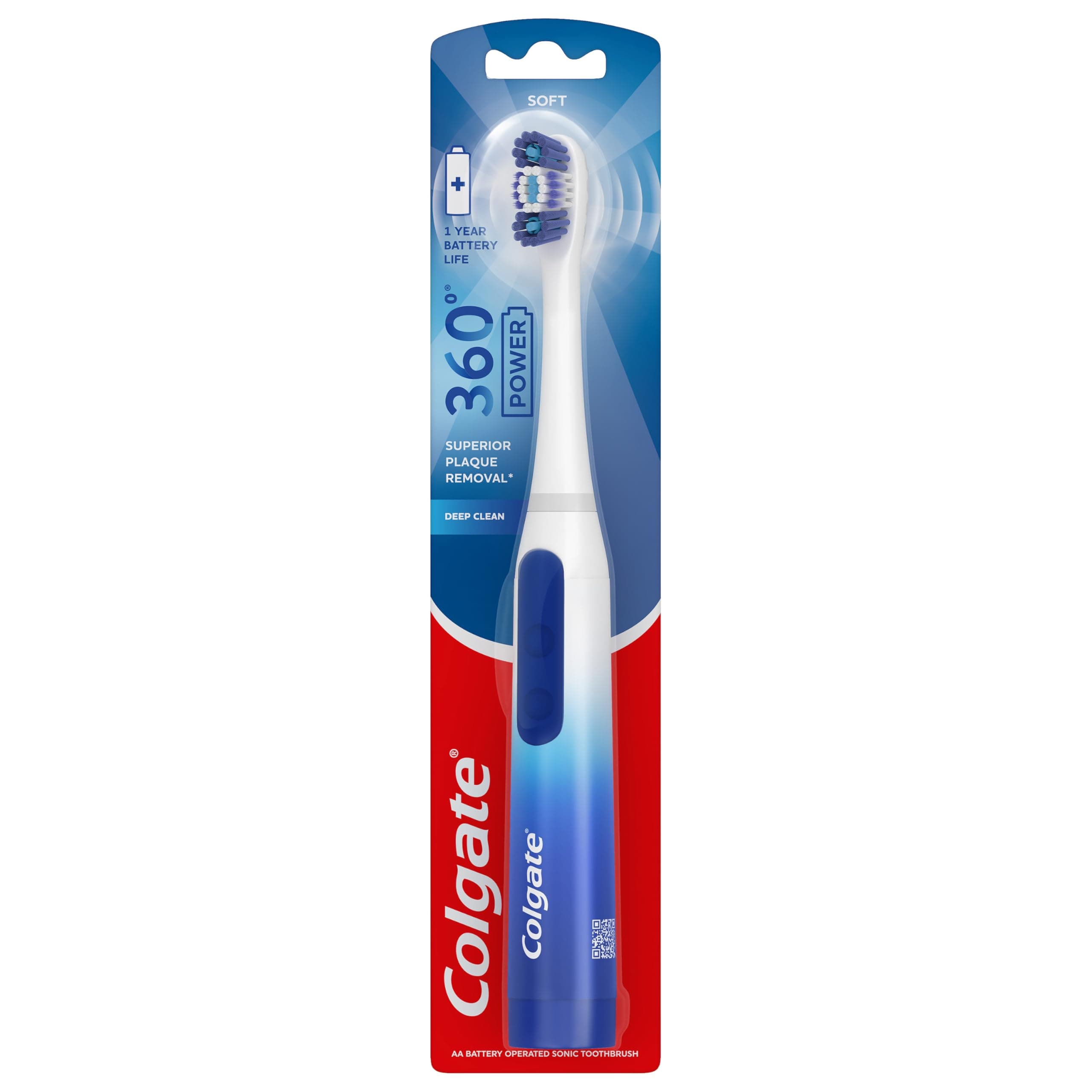 360 Floss Tip Sonic Powered Battery Toothbrush