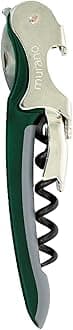Franmara Soft-Touch Murano Two-Step Waiter Corkscrew with Nonstick Spiral (Green)