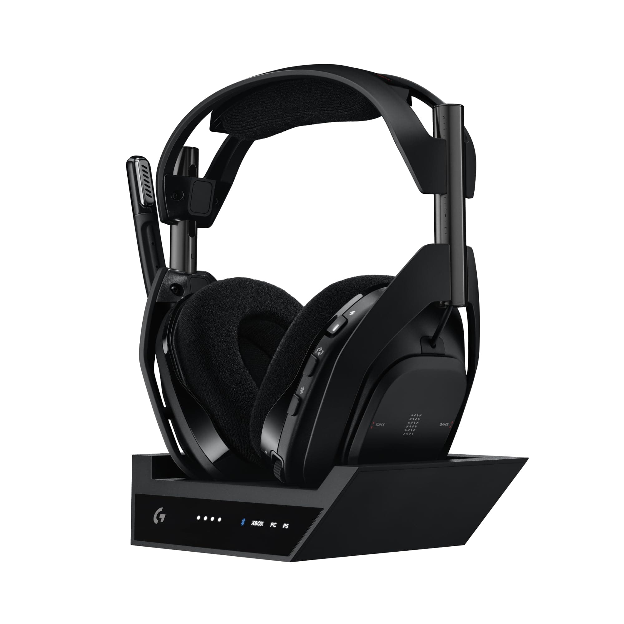 - Logitech G Astro A50 X Multi-Platform Wireless Gaming Headset + Base Station for PS5/Xbox/PC: PLAYSYNC Video & Audio Switcher, HDMI 2.1 4K 120Hz VRR, <24bit/48kHz, 24hr Battery, 2.4GHz & BT - Black