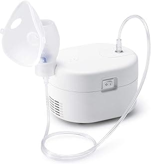 Omron Ultra Compact & Low Noise Compressor Nebulizer NEC-106 For Child & Adult White