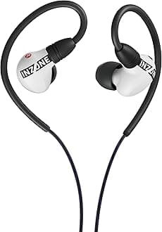Sony INZONE E9 Wired in-Ear Monitor for Gaming, Tuned for FPS Games, Sound Isolating Earbuds, Comfortable Fit, Low Profile Design, 360 Spatial Sound, Case Included, Developed with Fnatic, White