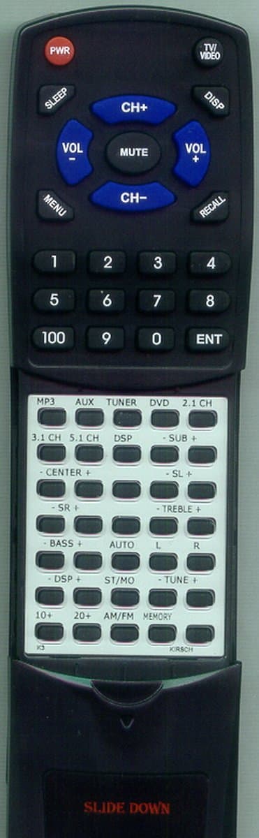 Replacement Remote Control for Kirsch K3, K10