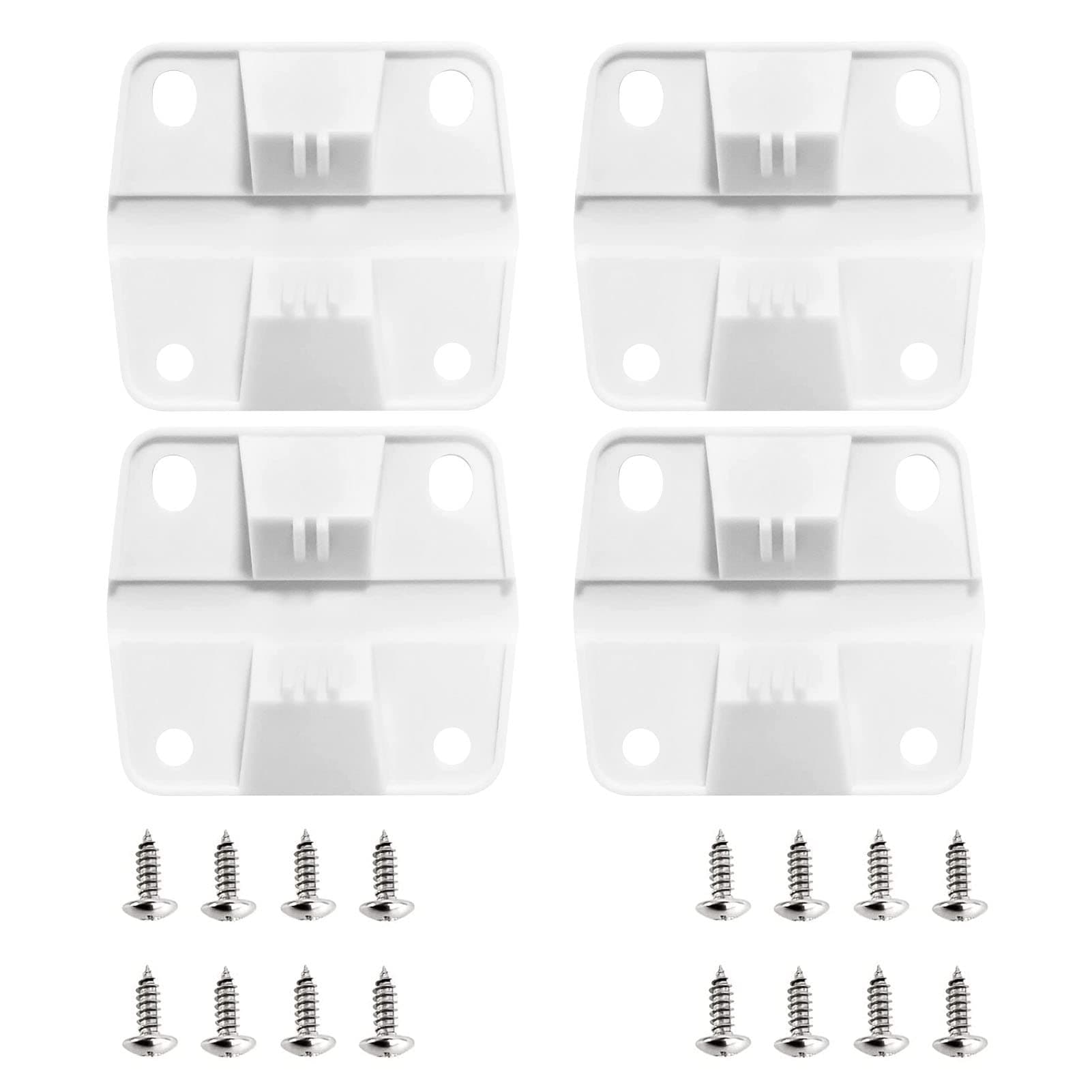 cypreason 4 Pack Replacement Plastic Hinges for Coolers Replacement Plastic Hinges for Colemans Cooler Hinge Kit for Coolers Hinges 6262 6270 and More, Pack of 4