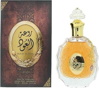 Lattafa Rouat Al Oud for Unisex Eau de Parfum Spray, 3.4 Ounce