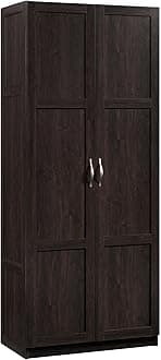 Sauder Storage Cabinet/ Pantry cabinets, 29.61 " x D: 16.02 " x H: 71.50", Cinnamon Cherry finish
