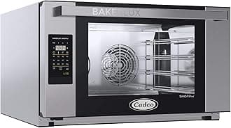 XAFT-04FS-LD Bakerlux LED Panel Heavy-Duty Countertop Convection Oven with Digital Controls & Humidity, Stainless Steel, NSF, 208-240v, For Commercial Use