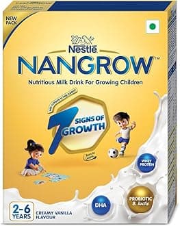 Nutritious Milk Drink Powder For Growing Children Toddler Aged 2-6 Years | Contains DHA | Rich In Protein & Vital Nutrients | Creamy Vanilla Flavor, 400g, BIB Pack (Package May Vary)