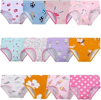 Girls' Knickers Underwear Comfortable Briefs Cotton (2-9 Years)