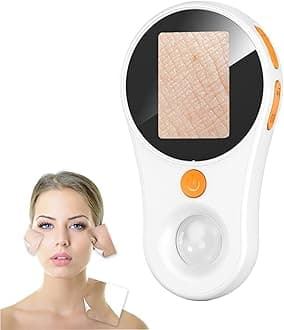 JBMBHC Handheld Dermatoscope Skin Analyzer Machine, Wireless Portable Digital Microscope with 1080P IPS Screen 8 LEDs, 500X Magnifier, for Scalp/Hair Trichomes Facial Skin Dermatoscope
