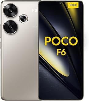 POCO F6 5G Mobile, Titanium (12GB Ram+512GB) | Snapdragon 8s Gen 3| 6.67" AMOLED 120Hz display | Triple Camera with OIS 50+8MP, 20MP Front camera