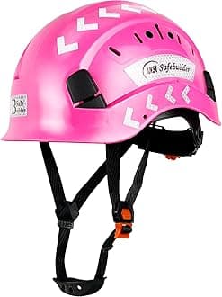 SAFEBUILDER CR06 Construction Safety Helmet ABS Hard Hat Adjustable Ventilation System Hardhats Industrial Work Head Protection for Men Certified ANSI/ISEA Z89.1