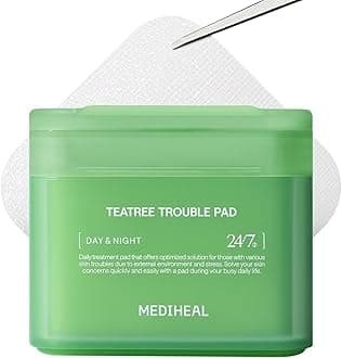 MEDIHEAL OFFICIAL Square Facial Toner Pads (Teatree) 100P 170ml Blemish Pads Wipe Pads Skincare Korean Cosmetics