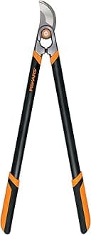 Forged Lopper, Heavy-Duty Branch Cutter Gardening Tool with Replaceable Blade, 30", Black/Orange