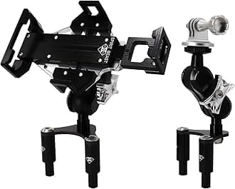 WINDFRD Motorcycle Phone Action Camera Mount Holder for Ducati Panigale V4 V4S 899 959 1299 939(Supersport) Fixing Device Adjustable Size(Silver)