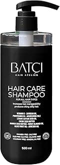 Batcı Hair All Hair Types Shampoo - Paraben and Sulfate-Free, Deep Moisturizing and Strengthening, Suitable for All Hair Types, 500 ml