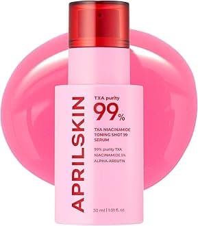 APRILSKIN TXA Niacinamide Toning Shot 99 Spicule Facial Serum｜Skin Booster Serum｜99% High-Purity Tranexamic Acid 3% + Niacinamide 5% for Uneven Skin Tone, Pore Care｜Korean Skin Care｜1.01 fl. oz.