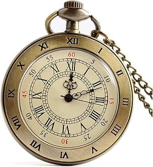 Fogitbok Vintage Pocket Watches for Men with Chains, Analog Pocketwatch for W...