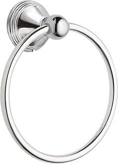 DN8486CH Preston Collection Bathroom Hand Towel Ring, Polished Chrome