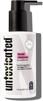 Untoxicated Face Wash - Gentle & Hydrating Face Cleanser for Sensitive Skin - Ceramides, Hyaluronic Acid & Glycerin - No Common Irritants - Non-Foaming - Soap Free - Fragrance Free - 7 Ounce