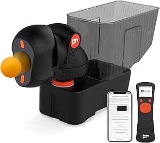 PONGBOT Table Tennis Robot Ping Pong Machine with Remote, APP Control, 264 Pre-Saved Training Drills, Customize Spin, Frequency, Ball Speed, Rotation Intensity, Landing, Height