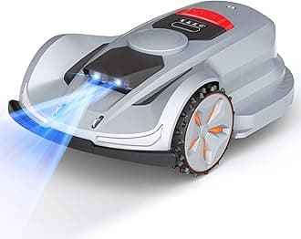 SUNSEEKER X7 Plus Wireless Robot Lawn Mower 1.5 Acre/ 64,000 Sq. Ft, with Smart APP Control, Vision AI System & RTK, Path Planning, Adaptive Floating Cut Height up to 4", for Medium to Large Yards