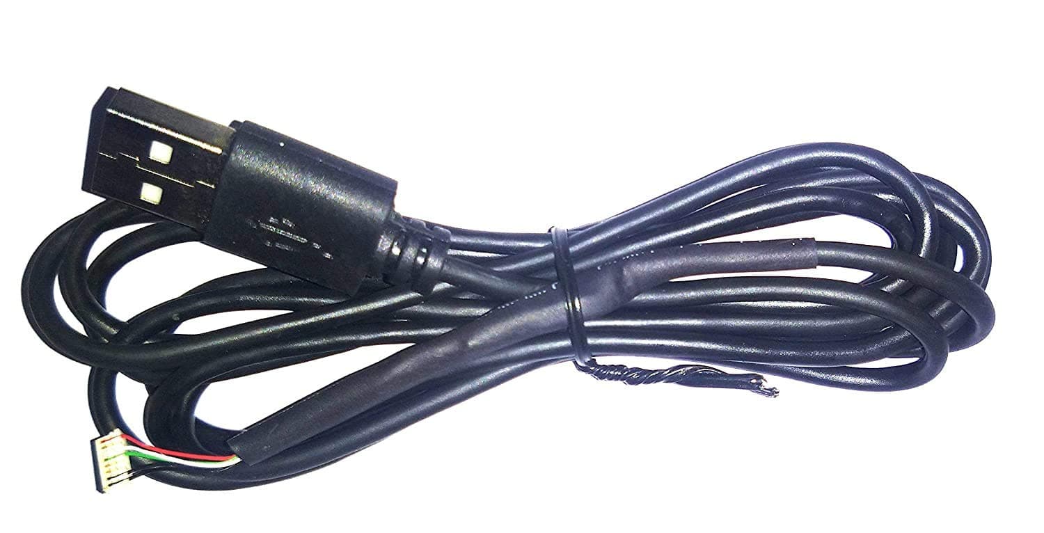 FEDUS USB Cable for Morpho Safran MSO-1300 E, E2, E3 Finger Print Scanner (Black)