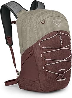 Quasar 26L Commuter Backpack, Sawdust Tan/Raisin Red