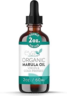 Organic Marula Oil for Face and Hair, 100% Virgin Moisturizing Beauty Oil - Cold Pressed, Anti-Aging Formula - Non-greasy, Unrefined, Rich in Omegas & Antioxidants - 2oz.