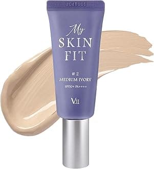 My Skin Fit BB Cream (Medium Ivory) Korean Blemish Balm Youthful Appearance with Adenosine & Collagen Booster 0.67 fl oz