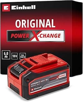 Einhell 18V 4-6 Ah Multi-Amp Hour Lithium-Ion Battery, Power X-Change Plus, Extra Power for Intensive Operation, Universally Compatible with All Einhell PXC Power Tools and Garden Machines