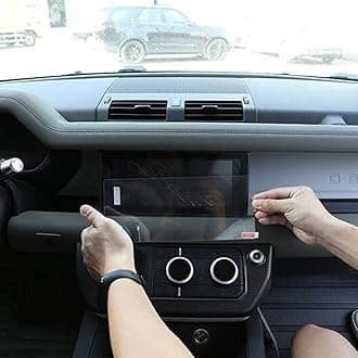 YIWANG GPS Navigation Screen Display Protector Appliable for Land Rover Defender 110 130 2020 Car Accessories Clear Tempered Glass