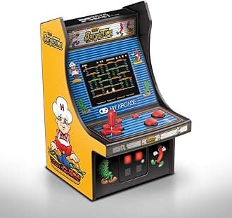 DreamGEAR MyArcade 6.75" Retro Burgertime Mini Game Yellow & Black DGUNL-3203