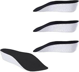 Orthopedic High-Elastic Insoles - Arch Support, Height-Increasing Insoles, Relief for Plantar Fasciitis and Flat Feet(2 Pairs) (Black, 2.5cm)