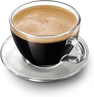 Premium Classic Glass Tea & Coffee Cup and Saucer - 250 ML, for Transparent Espresso Cappuccino hot Chocolate, Cups and Saucer Set for Coffee, Green Tea (Deluxe Set 6 Cup and 6 Saucer)