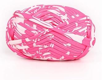 1 PCS Colorful T-Shirt Yarn Knitting Yarn for DIY Knitted(#59 Pink&White)