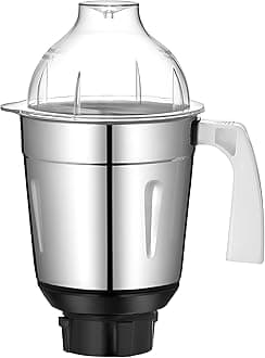 AJS spares- PREETHI Jar for "TITANIUM, STEELE SUPREME, MEGA MAGIC, PLATINUM, SILVER, ECO PLUS, DAISY, BLUE-LEAF GOLD, CHEFPRO, ECO CHEF, TRIO, ECO CHEF NEO" Mixer Grinders (Steel) (1500 ml)