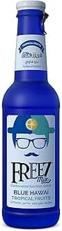 Freez - Carbonated Soda Flavored Cold Drink Non Alcoholic - Blue Hawaii Tropical Fruits Mix - 275 ml