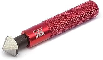 AFA Tooling - Countersink Deburring Hand Reamer with Hard HRC64 HSS Steel Head - Deburring Tool Works on Metal, Copper, PVC, Pipes & More - Machinist Tool with Steel Ergonomic Knerled Handle