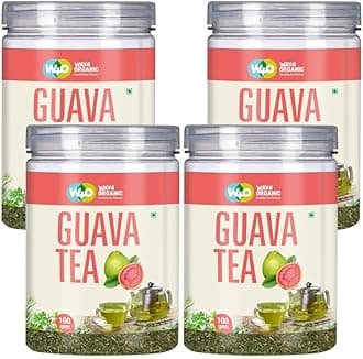 Way4Organic Guava Leaf Tea/Psidium guajava Tea 100 g Canister Pack (Pack of 4)