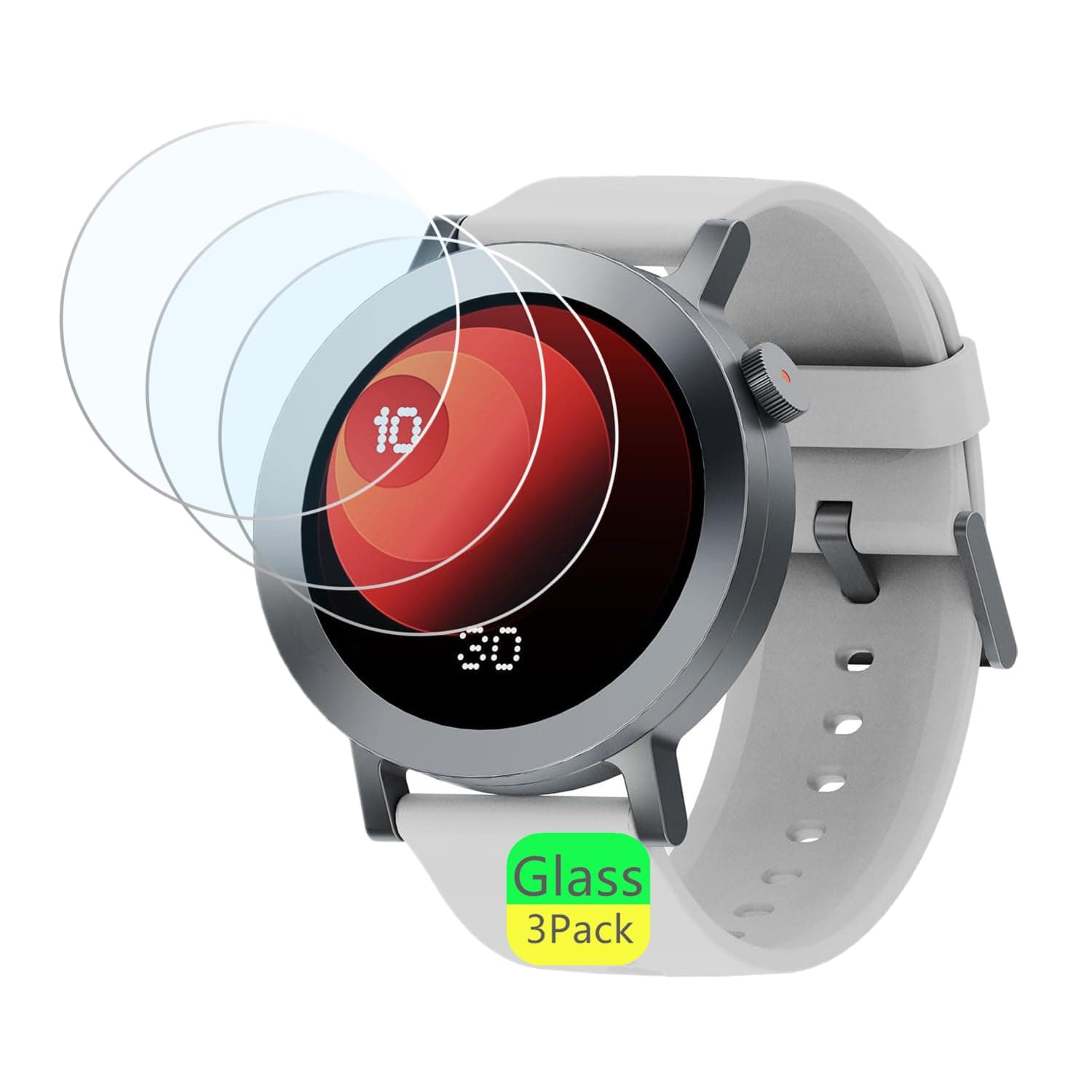 Screen Protector Compatible for CMF Watch Pro 2 Smartwatch (3 Pack) Clear Tempered Glass protective film